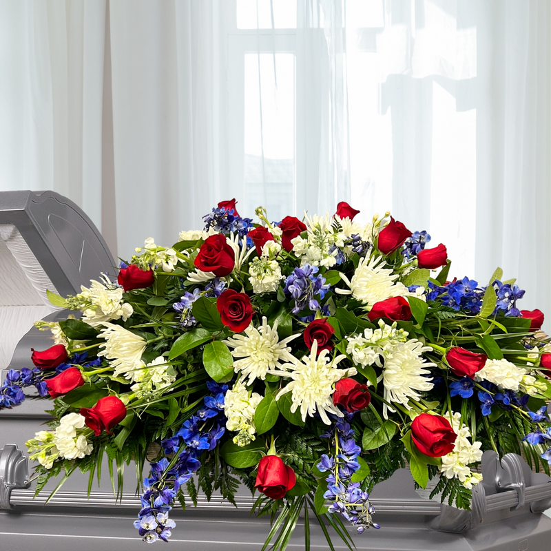 Patriotic Casket Spray