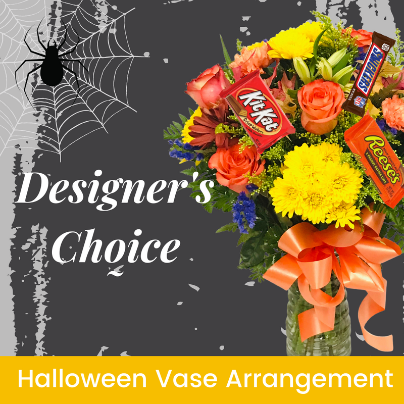 Halloween Designer's Choice Vase Arrangement