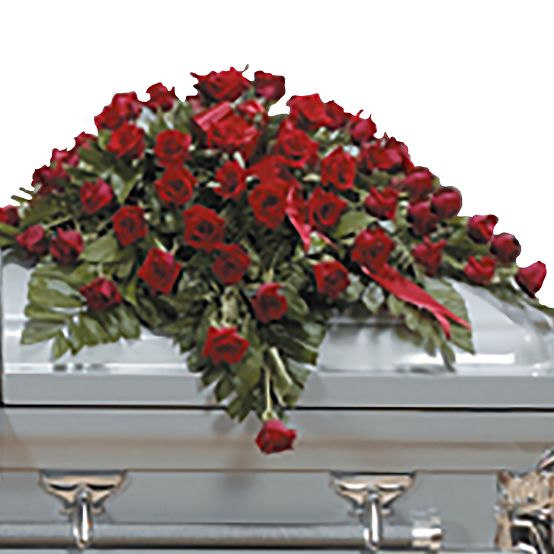 Flower Delivery Florist Funeral Sympathy Naples Eternal Love Casket Spray