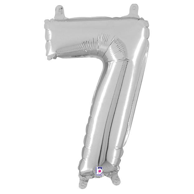 Flower Delivery Florist Same Day Naples 66 Number Seven Air Filled Balloon.Jpg